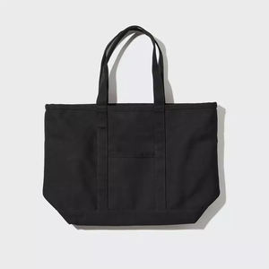 2026 Eco-Friendly <b>Recycled</b> Reusable Plain <b>Tote</b> <b>Bag</b> Zipper Custom Logo Printed Canvas Material Cotton Supermarket Shopping Gifts - Product Image 1