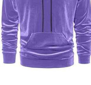 Ensemble de survêtement en velours pour hommes grandes tailles, veste et pantalon à capuche, style jogging, nouvelle collection - Product Image 3