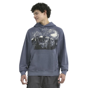 Sudaderas con capucha y sudadera ajustadas de talla grande para hombre de algodón 100% informal de alta calidad, sudaderas con capucha estampadas de diseño personalizado para hombre - Product Image 2