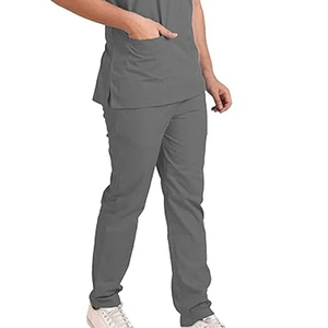 High Quality Wholesale Men's Medical Scrubs <b>Set</b> V-Neck Hospital Uniform Surgical <b>Doctor</b> Nurse Clothing Breathable Stretch Suit - Product Image 5