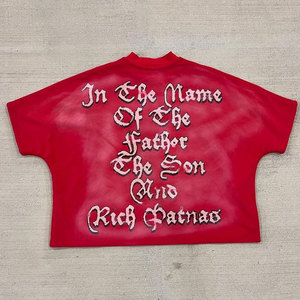Camiseta de Hombre Rich Patna, Estilo Urbano, Cuello Redondo, Manga Regular, Logotipo Frontal, Poliéster/Algodón, Anti-Pilling - Product Image 4