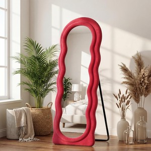 Pine Wood Wooden Wall <b>Mirrors</b> Frames-Mid Century Modern Design <b>Lightweight</b> | OEM Custom Wholesale | Aqudus Saleem India - Product Image 1