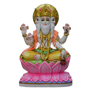 Murti de Mármol Brahma |   Estatua Premium de Lord Brahma en Mármol para el Hogar y el Templo – MALIYAS - Product Image 1