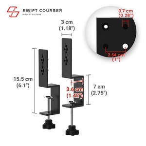 คุณภาพเยี่ยมสำหรับที่หนีบชั้นวางแบบติดผนังเคลือบผงพิมพ์โลโก้ได้ตามต้องการ ใช้งานได้หลากหลาย เหมาะสำหรับห้างสรรพสินค้า - Product Image 3