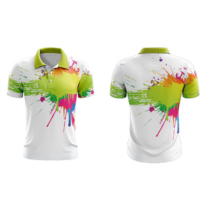Wholesale High Quality 100% Polyester OEM Custom logo Embroidered <b>Black</b> Short Sleeved Sublimation <b>Women's</b> <b>Polo</b> <b>Shirts</b> - Product Image 2