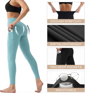 กางเกงเลกกิ้งแฟชั่นผู้หญิง ยืดหยุ่น กระชับรูปร่าง กางเกงโยคะ เนื้อผ้านุ่ม ระบายอากาศได้ดี กางเกงออกกำลังกายลำลอง ชุดออกกำลังกาย ชุดลำลองใส่ได้ทุกวัน ขายส่ง - Product Image 4
