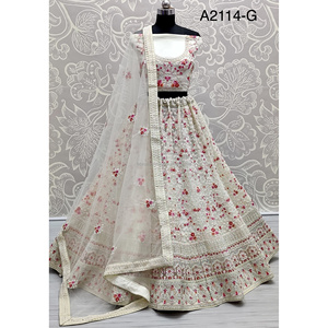 Collections de velours de vêtements de mariée indiens pour la mariée avec le travail de Zarkhan par Fabzone - Product Image 5