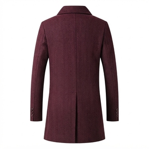 <b>Long</b> Windproof Woolen Eco-Friendly Fashion Streetwear Overcoat Eco-Friendly Fashion Streetwear Casual Warm Plus Size <b>Coat</b> - Product Image 2