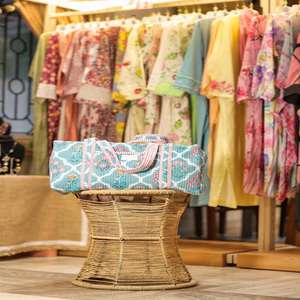 Nouveau Grand Sac de Voyage Bohème Matelassé en Coton pour Femme, Fait Main avec Doublure en Coton Résistant, Sac de Nuit, Sac de Week-end, Grands Sacs de Voyage - Product Image 2