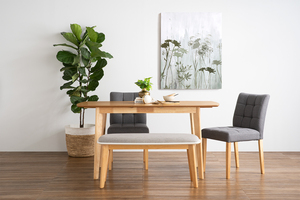 Mesa de Comedor Extensible de Roble Malayo de Alta Calidad, con Diseño de Hoja de Mariposa, Madera Sólida, Ahorra Espacio, Estilo Moderno de Mediados de Siglo, para 4 Personas - Product Image 5