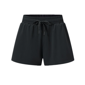 Shorts de sport pour femmes à double couche, personnalisés, pour la course à pied, le cyclisme, shorts de sport unis pour femmes avec poches - Product Image 1