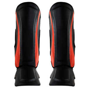 Protège-jambes en polyester rouge + coton + EVA avec cadre en aluminium, fermeture auto-agrippante V-Brake, protection légère pour adultes toutes saisons - Product Image 6