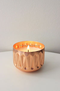 <b>Large</b> Hammered Pure Copper Multi-Pillar <b>Candle</b> Dish Bowl – Heavy-Duty Centerpiece Stand for Hotel Lounge & Event Staging - Product Image 6
