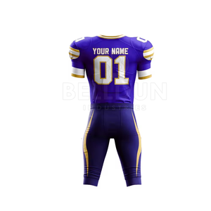 Custom Logo Breathable American Football Uniform Professional Made Sports Wear American Football Uniform For Online Sale - Product Image 3