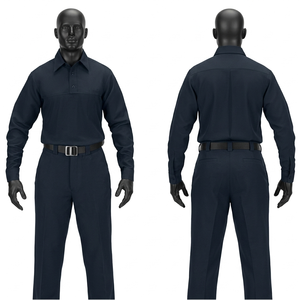 Uniforme de Seguridad Premium de 240 GSM, Ripstop, Algodón y Poliéster, Color Verde Oliva, con Parches Bordados Personalizados - Product Image 4