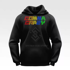 Sweat à capuche pour homme grande taille en coton mélangé, respirant, écologique, avec strass, prix abordable, haute qualité, vente en gros - Product Image 5