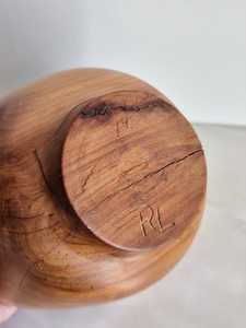 Bol en bois scandinave vintage, design artisanal moderne du milieu du siècle - Product Image 4
