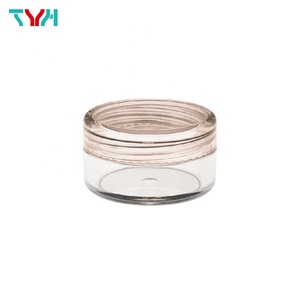 11ml SAN Clear Round Mini Cosmetic Pot Sample Jar for Cosmetics Makeup Glitter Powder Lotions Lipsticks INB11T - Product Image 6