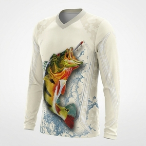 Nuevo diseño, tela de secado rápido, ajuste cómodo para hombres, pesca, navegación, camiseta de pesca de manga larga para hombres, ligera. - Product Image 3