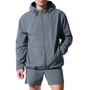 Ensemble de veste et short de sport personnalisés de haute qualité pour hommes, vêtements de sport légers pour hommes, OEM, étiquette privée, GymWear - Product Image 1
