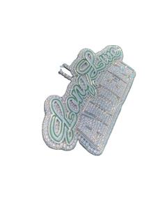 Luxueux Moissanite Diamant 925 Sterling Silver Glacé Hip Hop Style Vert Émail Personnalisé Pendentif En Gros Rappeur Bijoux - Product Image 1