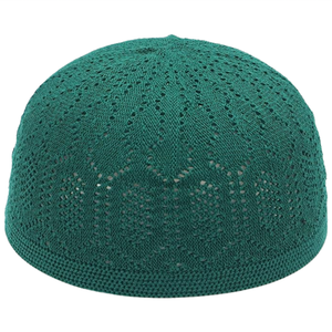 Chapeau de prière extensible Namaz en relief de créateur ethnique de l'Aïd Topi Koofi Chapeaux de prière pour hommes musulmans Casquette pour chapeaux tricotés de prière islamique - Product Image 1