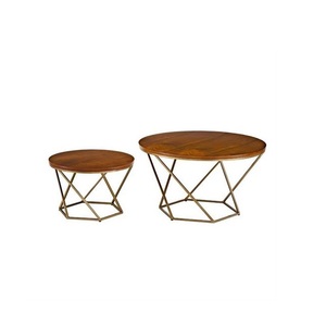 Minimalist Metal <b>Nesting</b> <b>Table</b> <b>Set</b> With marble Top Perfect For <b>Coffee</b> <b>Table</b> Use In Modern Home Interiors - Product Image 4