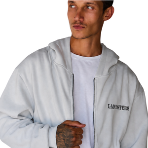 Custom Men Full Zip <b>Hoodie</b> <b>Lightweight</b> Hooded Sweatshirt With Split Kangaroo Pockets Front Back Logo Casual Apparel Manufacturer - Product Image 3