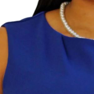 Jack and Jill Women Royal Blue Midi <b>Dress</b> Sleeveless Elegant Fitted Knee Length Formal Business Party Event <b>Dress</b> for Ladies - Product Image 3