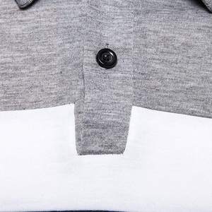bulk polo <b>shirts</b> 100% cotton fabric contrast color full sleeve <b>t</b>-<b>shirts</b> for men stand <b>collar</b> <b>t</b> <b>shirt</b> men long sleeve <b>t</b> <b>shirt</b> - Product Image 4