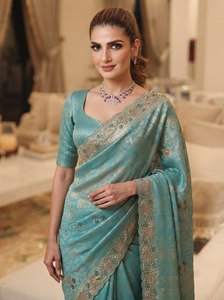 Indian Ethnic Wear Wedding and Festival Wear Pure Silk Saree with Heavy Kanjivarm Design Saree with Blouse - Product Image 2