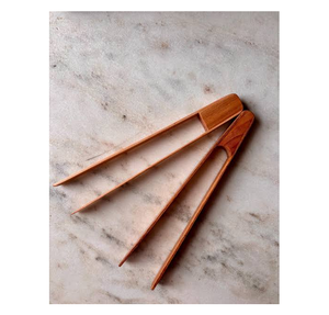 Pince à glaçons en bois de qualité supérieure, réutilisable, style outils de bar, pour la préparation de cocktails, ustensiles de cuisine 100% naturels en bois. - Product Image 6