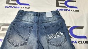 Shorts de Mezclilla para Hombre, Diseño con Pedrería, Moda Verano, Estilo Urbano, Corte Holgado, Más Vendidos - Product Image 5