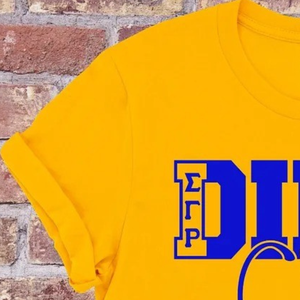 T-shirt graphique Sigma Gamma Rho Club pour femmes et hommes, en coton, à manches courtes, col rond, vêtements de sororité grecque, mode décontractée personnalisée - Product Image 4