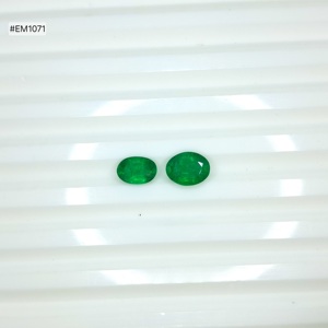Nouvelle Arrivée 2026 – Émeraudes ovales zambiennes de qualité 3A, pierres précieuses lâches de 2,32 ct, paire de 2 pierres pour bagues et pendentifs - Product Image 2