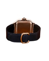 Montre de luxe pour homme, classique, antique, simple, style hip-hop, boîtier carré en acier inoxydable, bracelet en cuir, mouvement à quartz, moissanite VVS