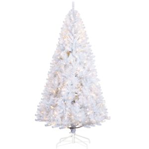 "7.5 FT Pre-Lit Artificial Christmas <b>Tree</b> with 500 Warm White <b>LED</b> Lights & 1346 Tips Realistic Branches & PE/PVC Material" - Product Image 1