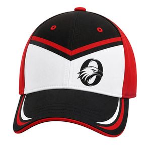 Black Red Cricket <b>Cap</b> Adjustable <b>Baseball</b> Style Sports Hat Outdoor Match Headwear Team Training Apparel Casual Wear - Product Image 1