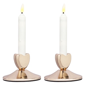 Candelabros de Metal para Decoración de Bodas en Casa, Candelabros Cónicos de Lujo, Candelabros Dorados Decorativos - Product Image 1