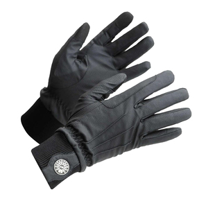 Gants d'équitation d'hiver personnalisés imperméables, design isolant chaud, paume en similicuir numérique, manchette coupe-vent, à enfiler - Product Image 1