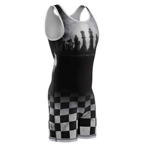 Singlet de lucha atlética con impresión personalizada, singlet de lucha con sublimación personalizada, traje de lucha de spandex para hombre - Product Image 5