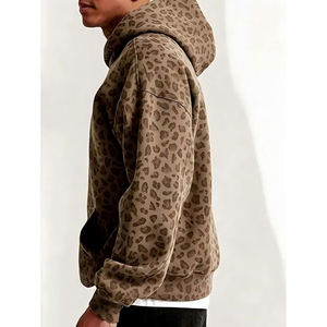 Sudadera con Capucha Oversize de Forro Polar Pesado con Estampado Animal Personalizado Glory, Estilo Urbano, con Diseño de Letras Bordadas, Ropa OEM - Product Image 6