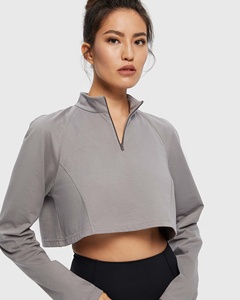 Hoodies Pour Femmes Offre Spéciale Top Qualité Sweat Dames hoodies à Manches longues Fermeture Éclair-up plein Tricoté Hoodies Pour Femmes - Product Image 2