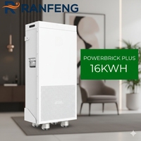Batterie au lithium LiFePO4 Powerbrick Plus 16 kWh 314 A 51,2 V pour stockage d'énergie domestique, murale ou sur roulettes, en stock UE/US