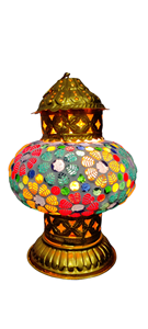 Lanterne en mosaïque de métal et verre marocain, délicats métaux, lampe en mosaïque, faite à la main, portable, décoration de Noël, de mariage et de maison, DMO-016 - Product Image 3