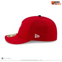 Casquette de baseball rouge DAPHNIA avec logo P blanc, casquette ajustée à 6 panneaux, design brodé, casquette de haute qualité pour l'extérieur, unisexe