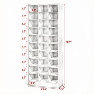 Elegante Armadio Portascarpe Autoportante per Armadio, Scaffali e Supporti Premium per Scarpe - Product Image 3