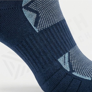 Ankle Socks Breathable Geometric Pattern Running Sport Socks for Adults Summer <b>Thin</b> Knitted Polyester Spandex - Product Image 5