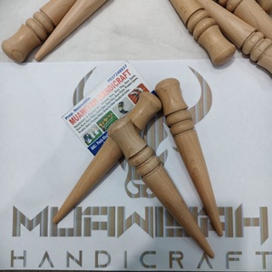 Pulidor de cuero de madera de haya natural y ecológico, forma redonda, accesorios para artesanía en cuero, suaviza las fibras del cuero - Product Image 1