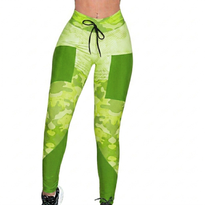 Women Yoga Set Best Quality Textured Solid Stitch Digital Print 2 Piece Breathable High Waist - Product Image 6